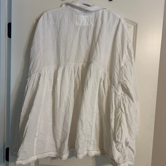 Free People Anaheim Ivory Button Down Top - Picture 6 of 7